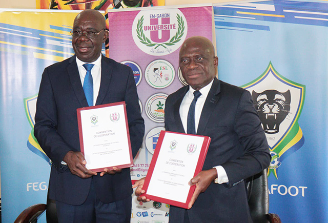 Développement du football : la Fegafoot et EM-Gabon s’unissent à travers un partenariat | Gabonreview.com | Actualité du Gabon |