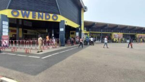 La gare ferroviaire d'Owendo, au Gabon.