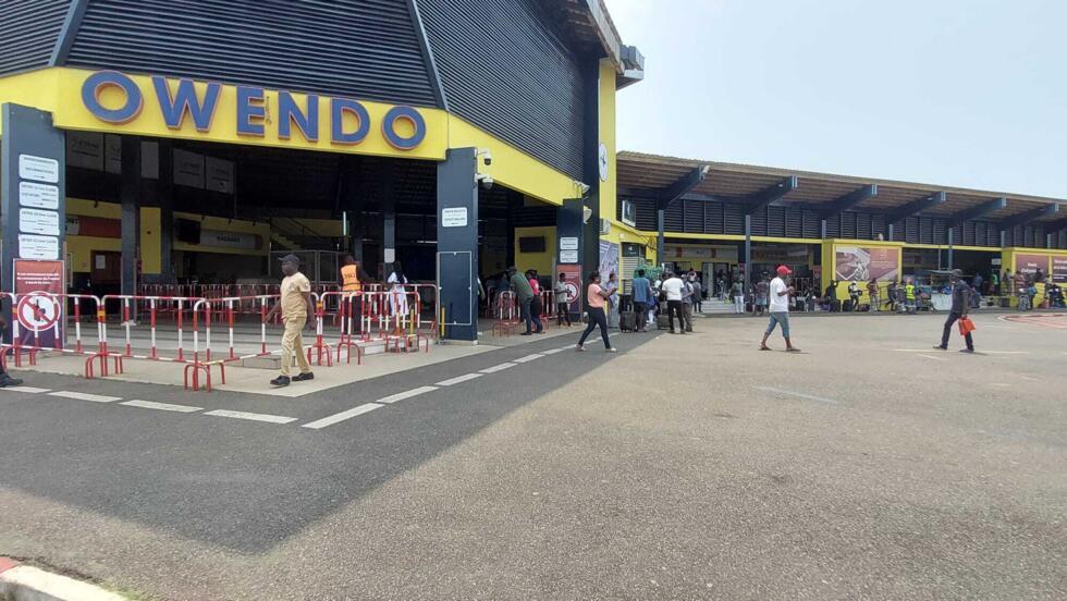 La gare ferroviaire d'Owendo, au Gabon.