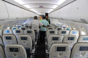 Aéronautique : Immersion dans la nouvelle acquisition de FlyGabon, l’A320 | Gabonreview.com | Actualité du Gabon |