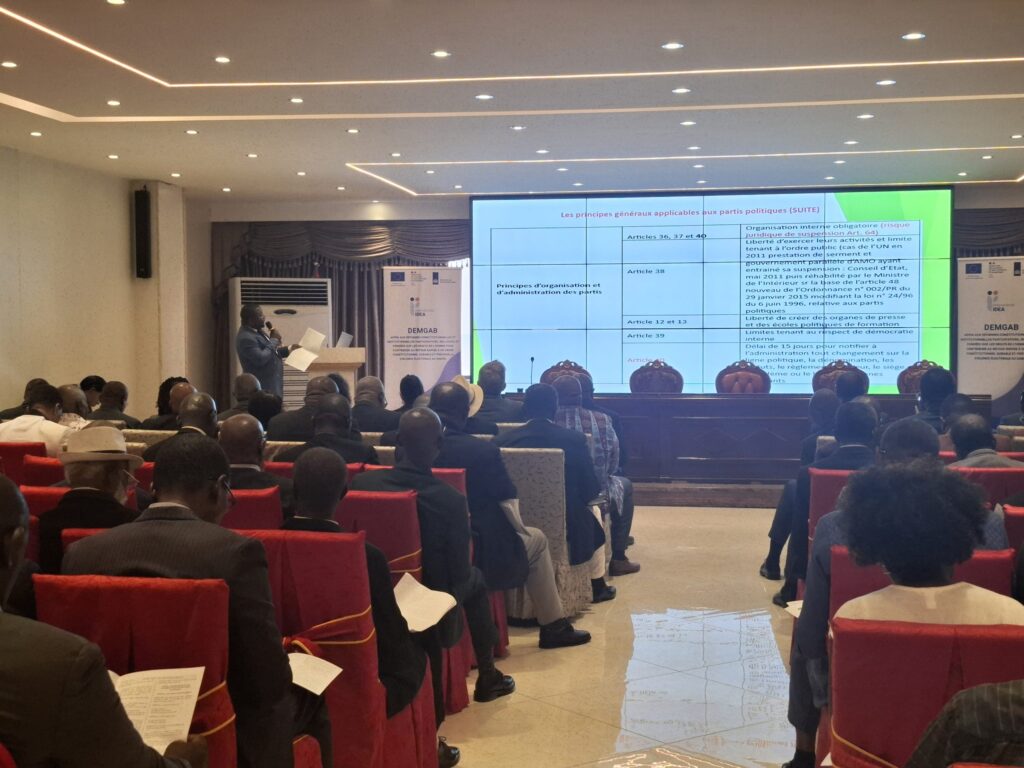 Nouvelle loi sur les partis politiques : décodage, échanges et réserves | Gabonreview.com | Actualité du Gabon |