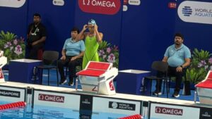 Mondiaux de natation : À Singapour, Noélie Lacour termine sur une bonne note | Gabonreview.com | Actualité du Gabon |