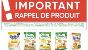 AGASA : Céréales et lait Blédina, impropres à la consommation -
