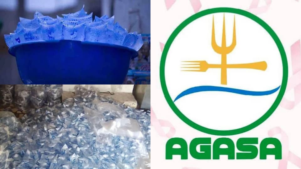 AGASA : L’eau en sachet, momentanément interdite de vente -