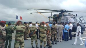 Gabon: lors d’exercices communs, l’armée française présente des équipements de sécurisation maritime