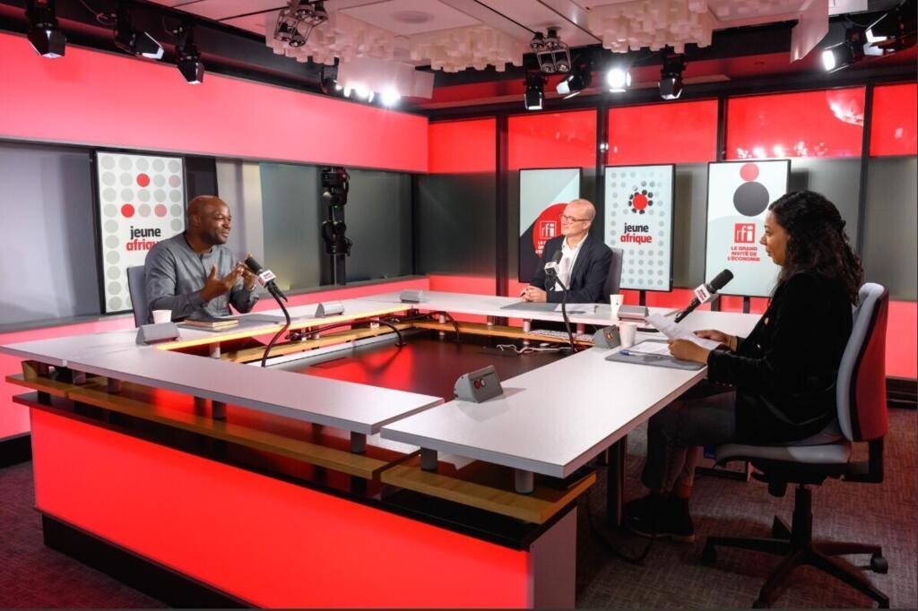 Marc Kamgaing (Harvest Asset Management) sur le plateau du grand invité de l'économie avec Bruno Faure (RFI) et Aurélie M'Bida (Jeune Afrique)
